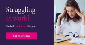 Struggling at work? The Solicitors' Charity support